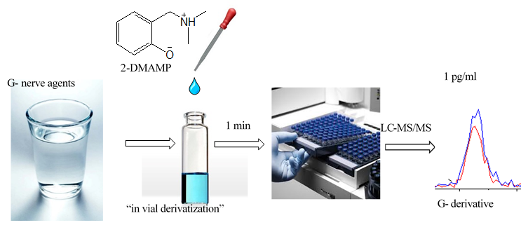 G-agents derivatization for LC-MS analysis